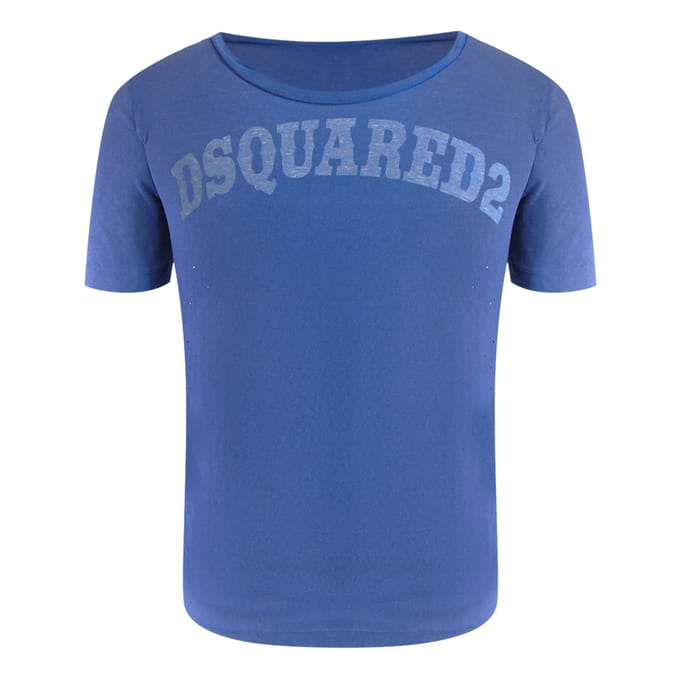 Dsquared2 T-shirt Met Ronde Hals, Blauw
