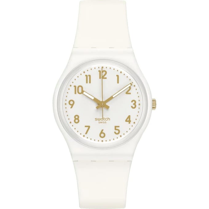 Swatch Originals Medium (34mm) SO28W106-S14 White Bishop Horloge