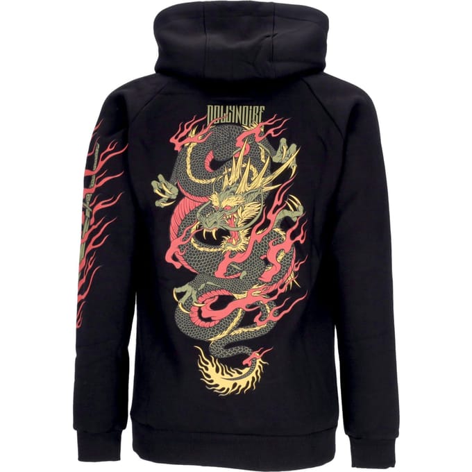 Herenhoodie Ryu Dragon Hoodie Zwart