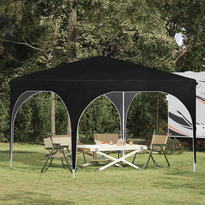 vidaXL - Pop-up - Feesttent - 290 - x - 290 - x - 245 - cm - Zwart