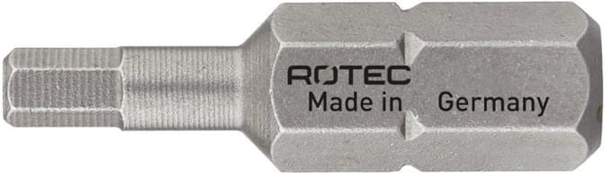 Rotec PRO Insertbit inbus SW4,0 L=25mm C 6,3 BASIC