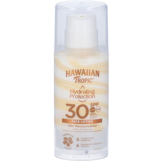 Hawaiian Tropic Gezichtscrème tegen de zon Silk Hydration SPF30 50 Lotion