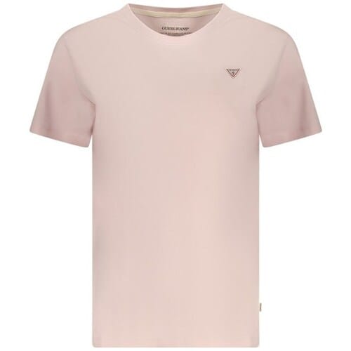 Guess Jeans Rosa Katoenen Dames T-Shirt