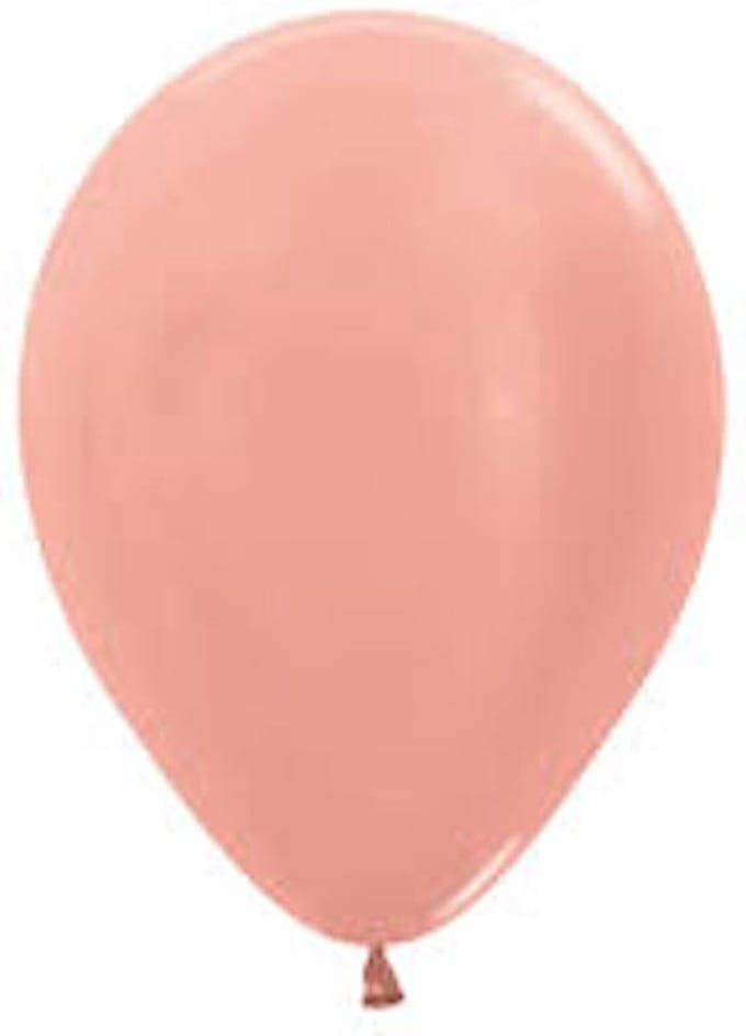 Ballonnen Sempertex metallic rosé goud 12,5 cm