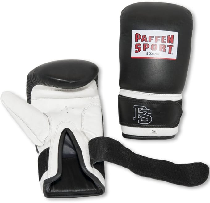 Paffen Sport bokshandschoen Pro | Leer zwart-wit S/M