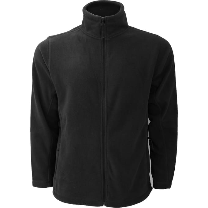Russell Heren Full Zip Outdoor Fleece Jacket (Zwart)