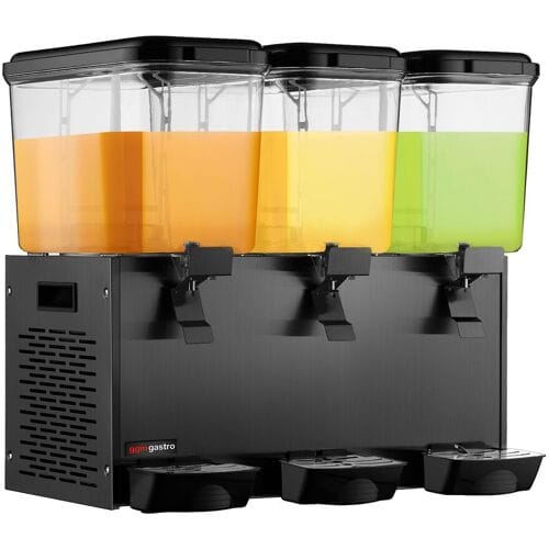 GGM Gastro Saftspender - 3x 18 Liter - Schwarz