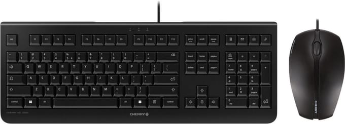 CHERRY KC Flat 1000 Toetsenbord & USB Muis Bundle
