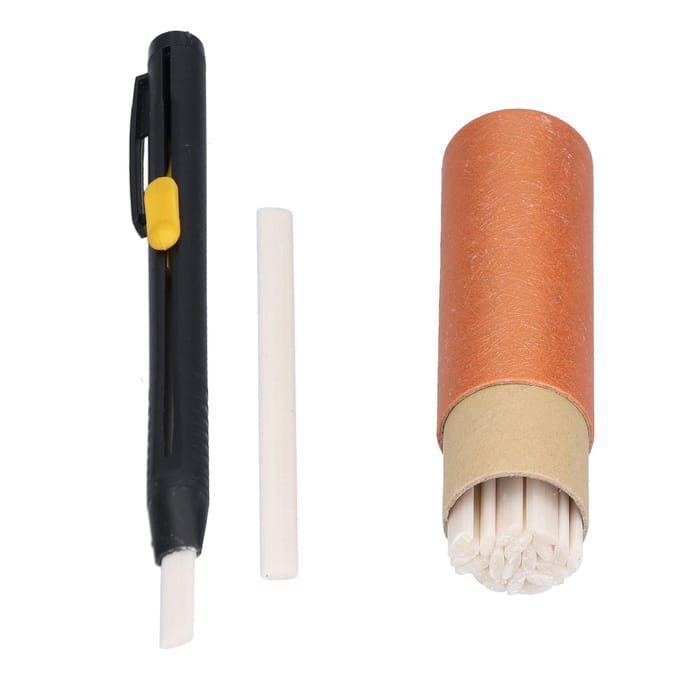 2 pcs Crayon craie de couture sans taille-crayon en plastique pour tailleur avec recharges pour bricolage