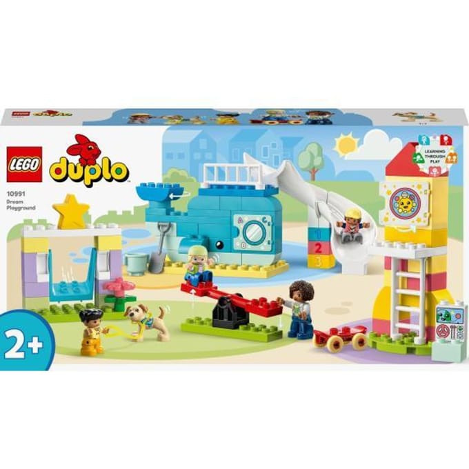 LEGO 10991 DUPLO Stad Droomspeeltuin Educatieve Speelgoed Set voor Peuters met Honden Figuur