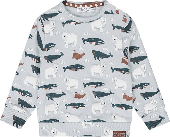 Dirkje Q- Boys arctic Jongens Trui - Maat 80