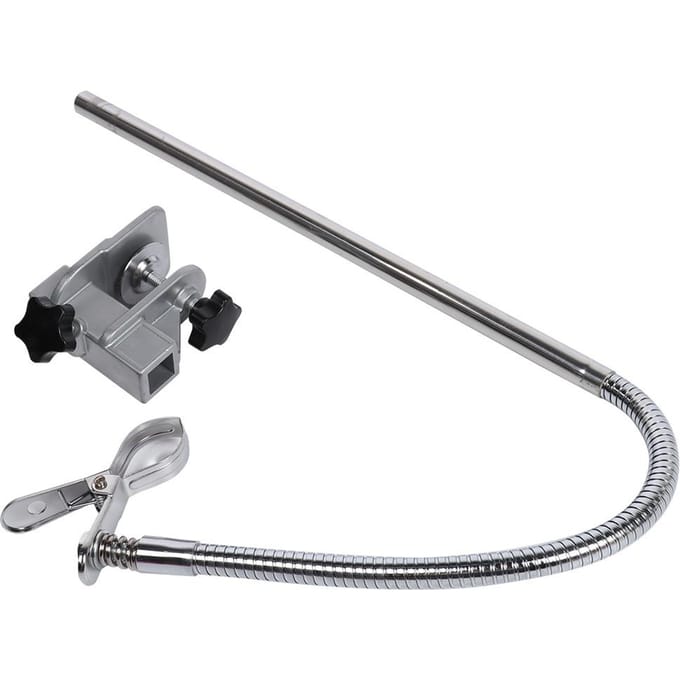 Antislip RVS Flexibele Hondenverzorgingstafel Klem Föhn Houder Standaard gray