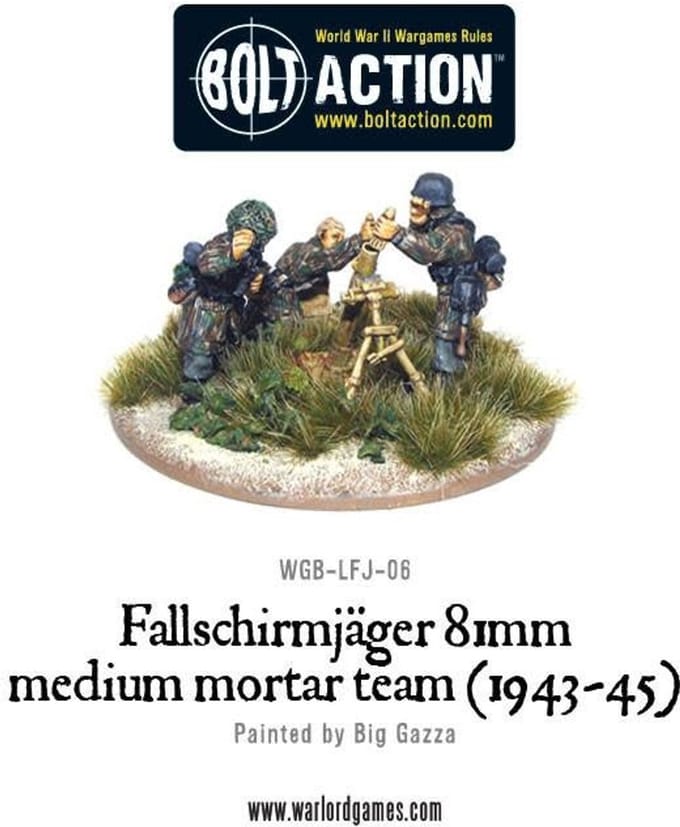 Fallschirmjager 81mm medium mortar team (1943-45)