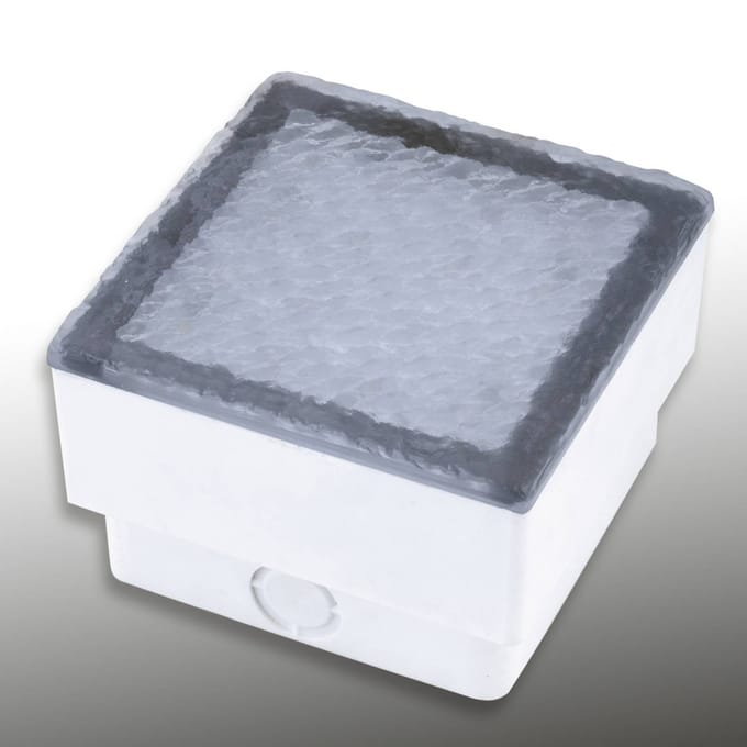 Heitronic LED grondspot inbouwlamp straatsteen Akiaki, 10 cm, beloopbaar