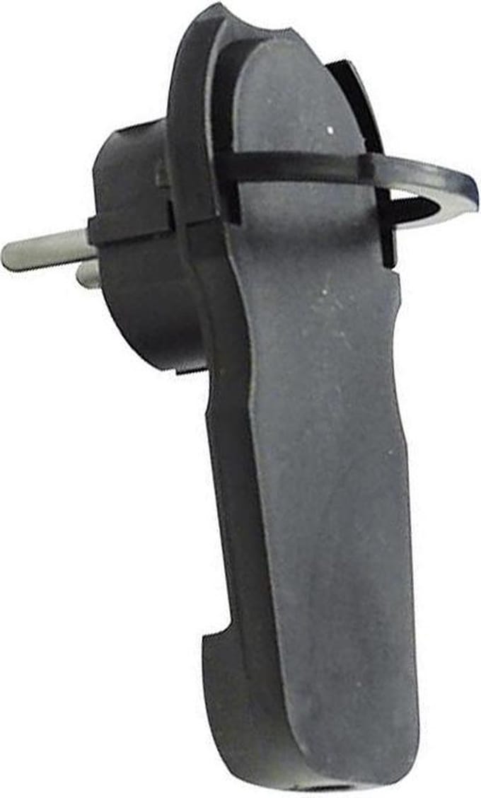 Duwi Serie - Platte Stekker met Handgreep - 7mm - 16A - 3500W