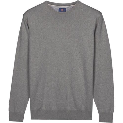 Baileys – Heren Trui – Basic Pullover – Ronde hals trui - Grijs - NOS8200-925