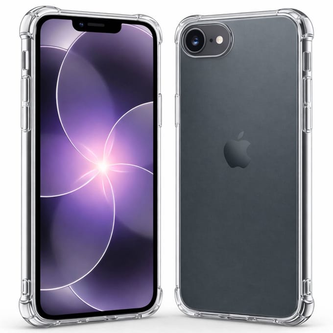 TechNow Hoesje geschikt voor iPhone 17e Hoesje Screenprotector - Extreme Shock Case – Case Transparant