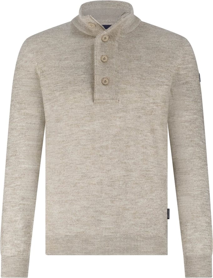 State Of Art Mocker Trui Beige - Maat M - Heren - Pullovers