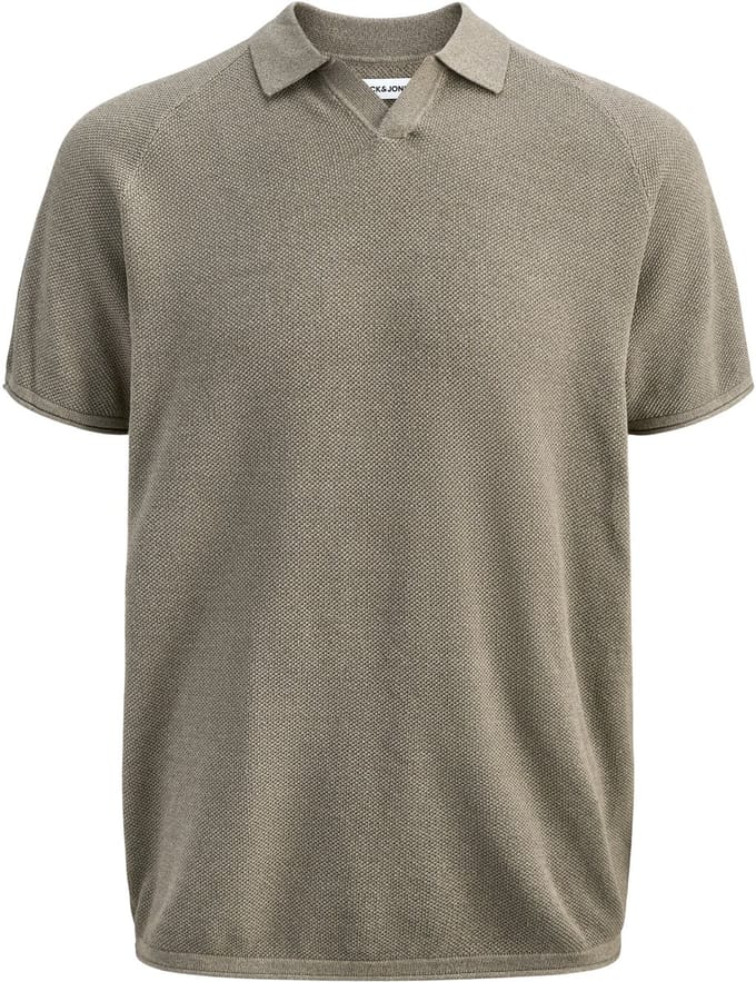 JACK&JONES - JJHILL KNIT SPLIT NECK SS26 - Heren - Polo's