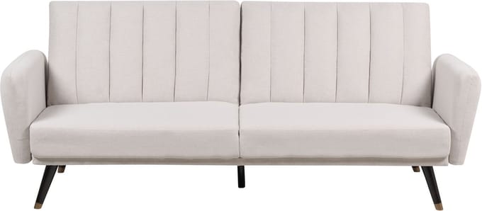 VIMMERBY - Slaapbank - Beige - Polyester