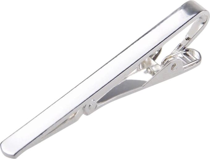 Fako Bijoux® - Dasspeld - Stropdas Clip - Tie Clip - Classic - 55mm - Zilverkleurig