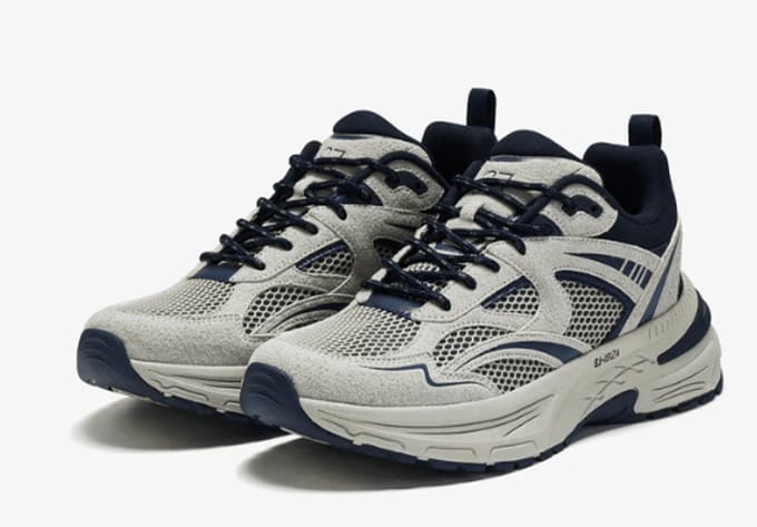 Sj Lifestyle Heren Running Light Grey/navy | Maat: 41