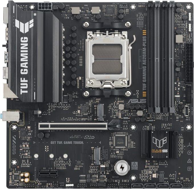 ASUS TUF Gaming A620AM-PLUS - Moederbord - Socket AM5 - Micro-ATX - AMD A620A chipset