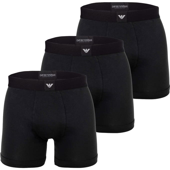 Emporio Armani Boxershorts ESSENTIAL LOGOLABEL Set van 3