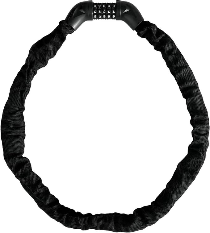 Fietsslot Cijferslot - Kettingslot Code - Fiets Beveiligen - 5-Cijferige Code - 120 cm Lengte - Zwart