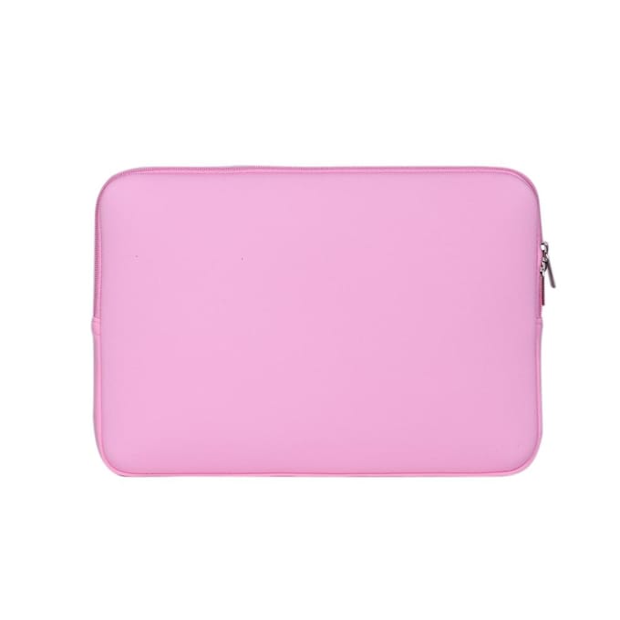 Tas met zachte hoes met ritssluiting voor 14  Ultrabook laptop, draagbaar notebook pink