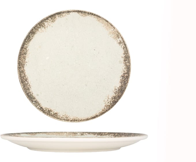 Kütahya Porselen Dinerbord - Rustiground - Porselein - 27 cm - set van 6