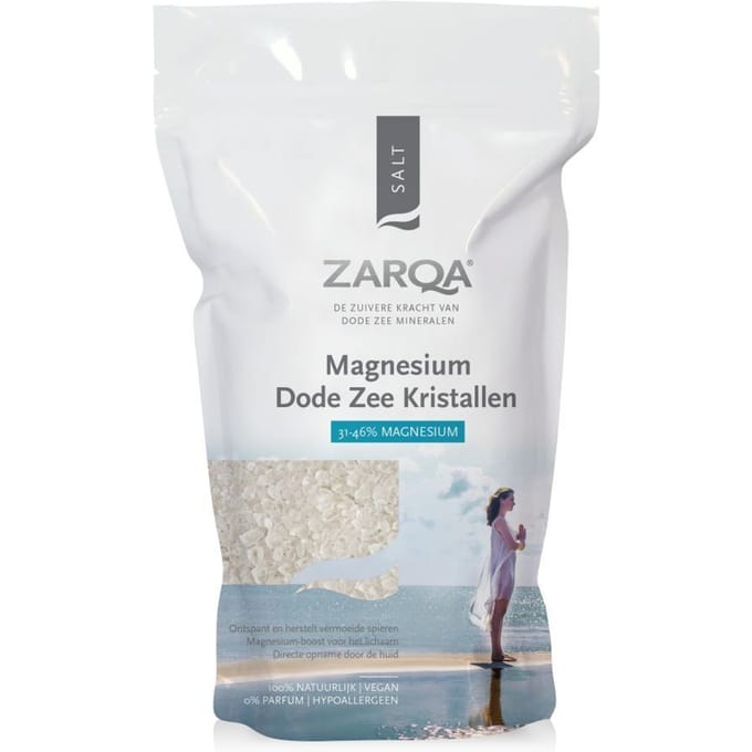 ZARQA Magnesium Dode Zee Kristallen- 1 KG - hypoallergeen