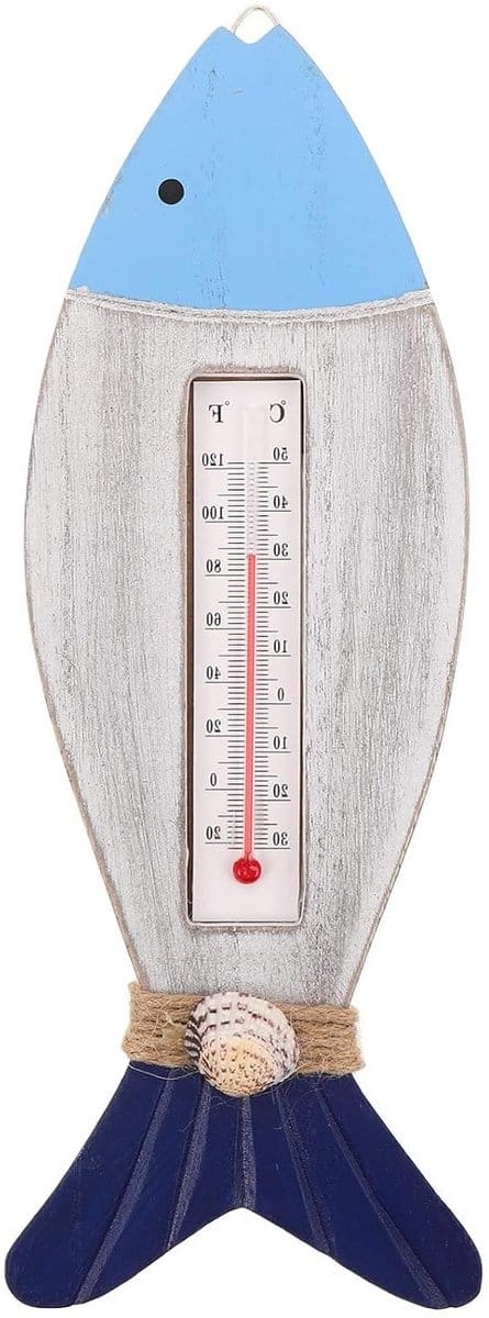 Wandthermometer - Temperatuurmeter - Decoratief Huis - Nautische Stijl - 29.5 cm - Multi
