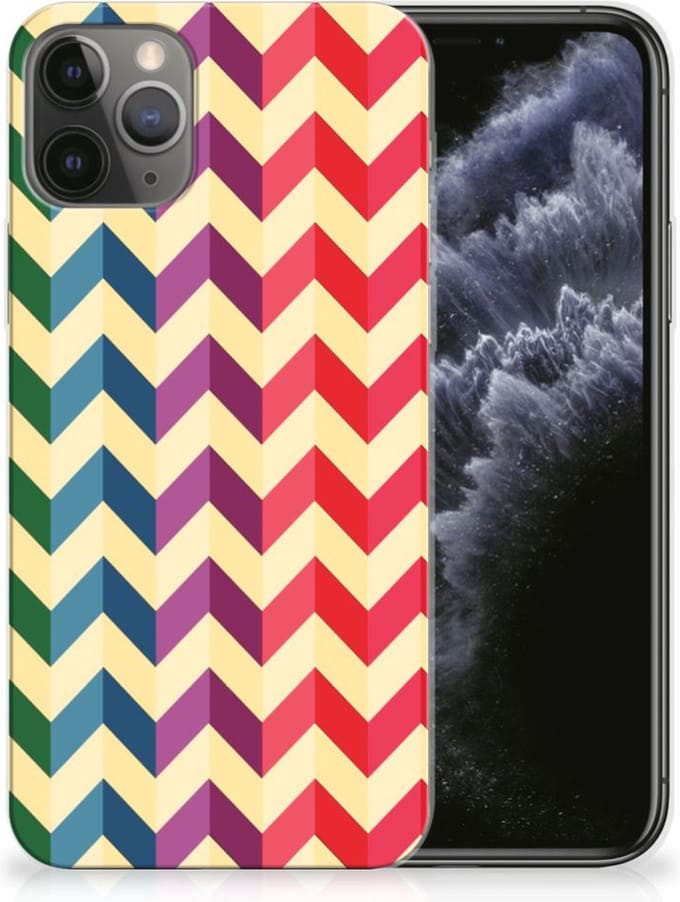 Apple iPhone 11 Pro TPU bumper Zigzag Multi Color