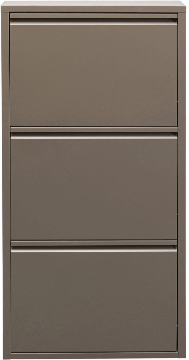 Schoenenkast Caruso taupe 3 laden Kare Design