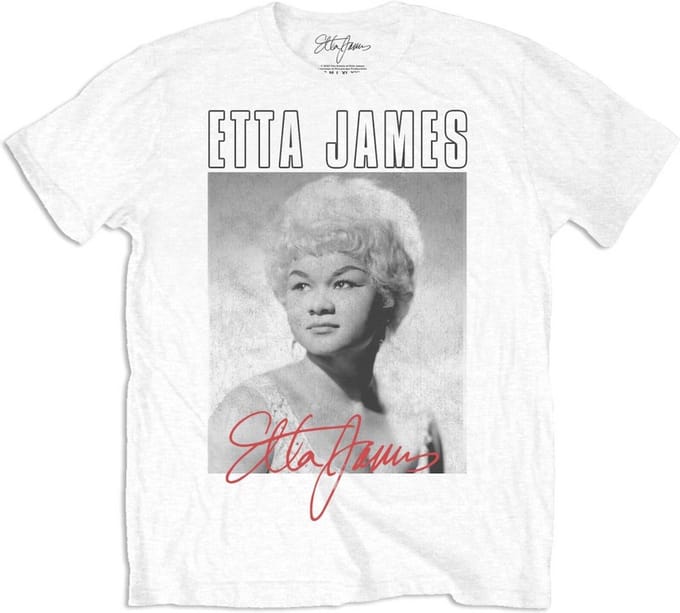 Etta James - Portrait Heren T-shirt - S - Wit