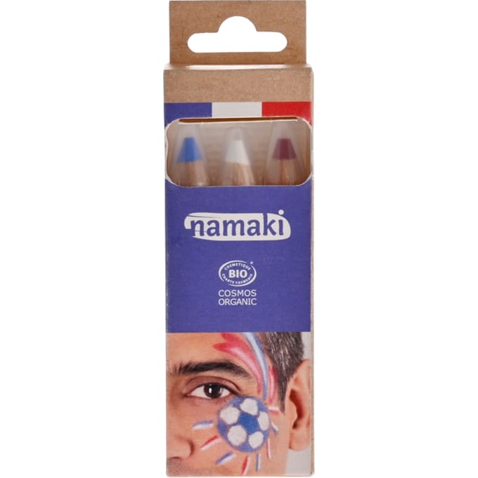 Namaki schminkpotloden rood wit blauw 3 jr+