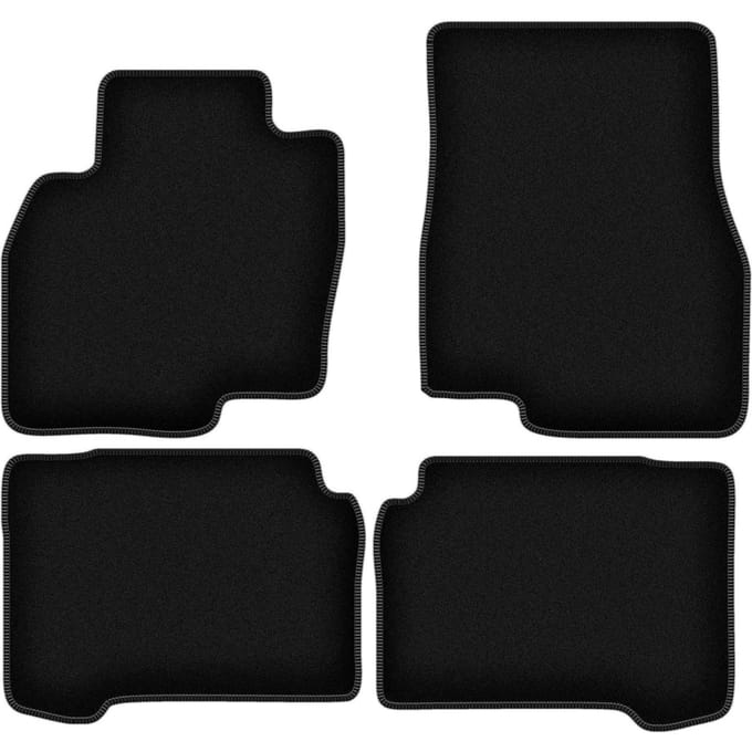 BASIC zwarte veloursmatten voor: Mitsubishi Grandis minivan (2004-2010)