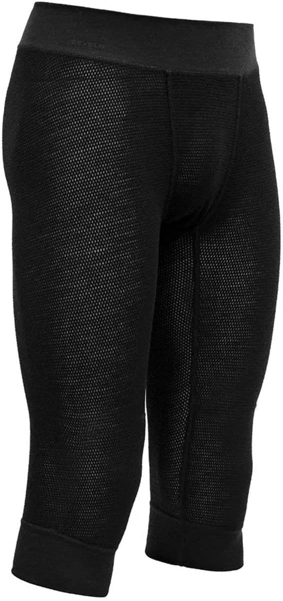 Devold Of Norway Wool Mesh 190 3/4 Basislaag Broek Zwart M Man