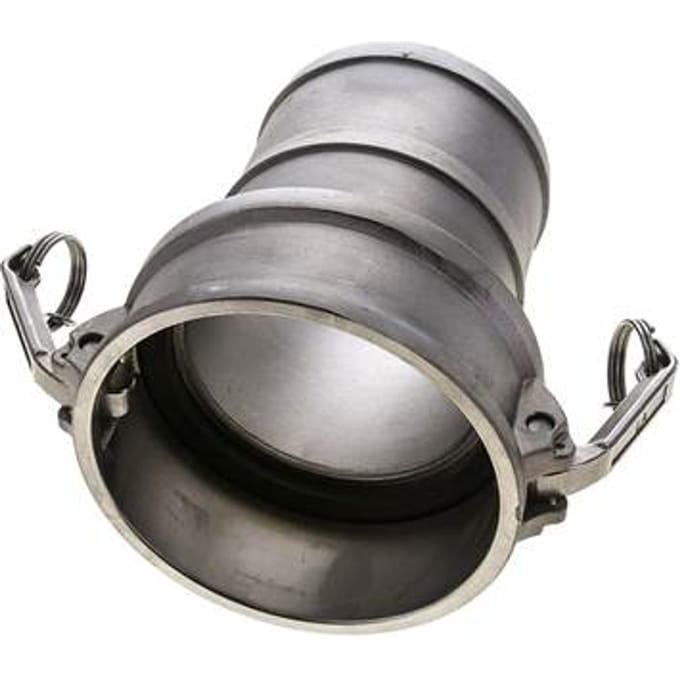 Camlock DN 90 (4'') Koppeling RVS met slangpilaar (100 mm) Type C MIL-C-27487