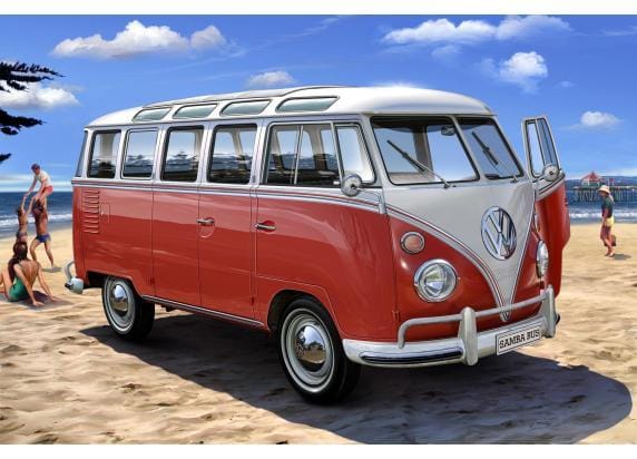 Revell Modelbouwpakket Auto - 07399 Volkswagen VW T1 Samba Bus Plastic - 1:24 - Modelbouw