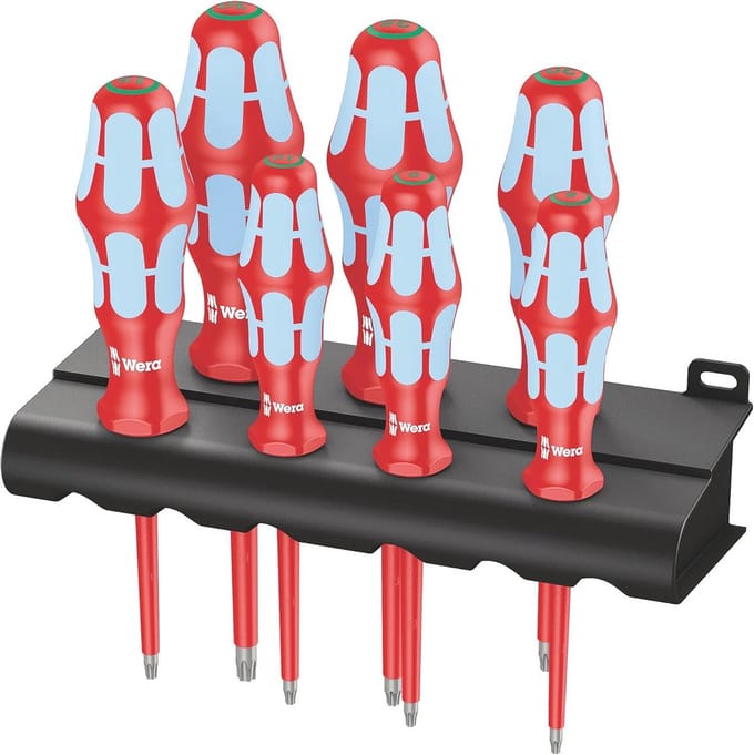 7-delige VDE-geïsoleerde TORX® schroevendraaierset – roestvrij staal