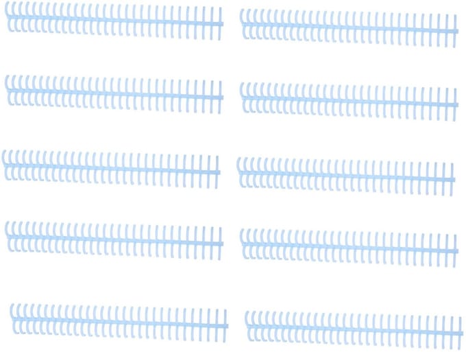 Dailygoods- Bindspoel 10 Stuks - Spiraalvormige Bindspoel - 30 Gaten - 16 mm Binnendiameter - 130 Vel Capaciteit - Plastic Stekels - Bindring
