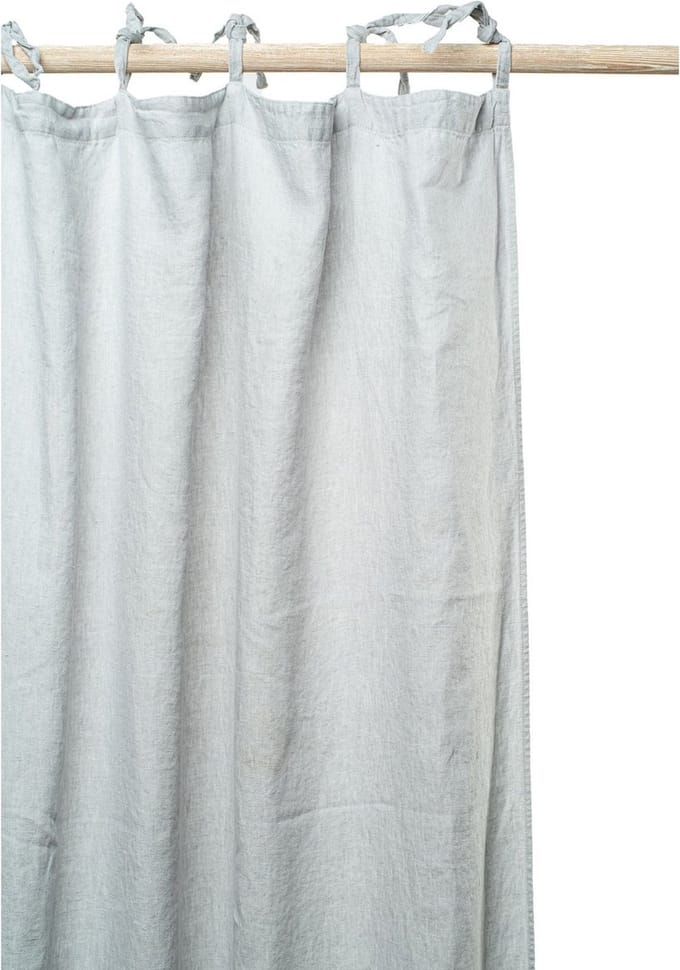 Gordijn | Emma - 100% Stonewashed Linnen - 160x280 cm - 8 Lintlussen - Hampton Blue