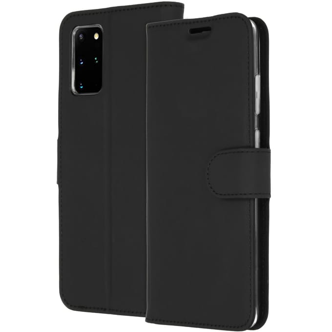 Accezz Hoesje - Geschikt voor Samsung Galaxy S20 Plus - Wallet Softcase Bookcase - Zwart