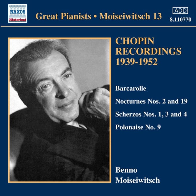 Benno Moiseiwitsch - Moiseiwitsch, Volume 13 (1939-1952 Re (CD) (Remastered)