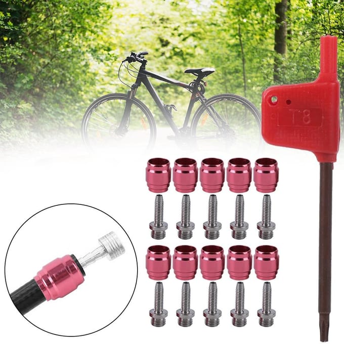 Olijfkop Olijfset voor SRAM StealthamaJig Rem QuickConnect QuickInstall Olieleiding red
