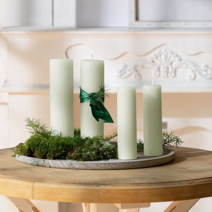 LOBERON Kaars set van 4 Avinal salie