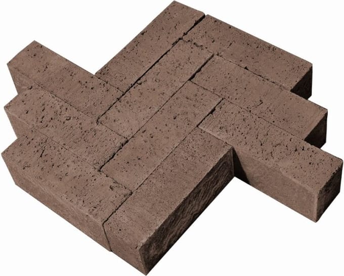 Stenen dikformaat zonder vellingkant taupe 21 x 7 x 8 cm prijs per...