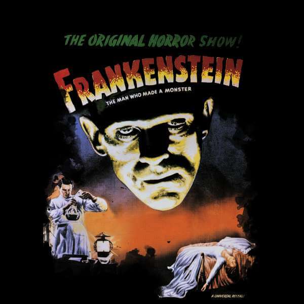 Universal Monsters Frankenstein Vintage Poster Trui - Zwart - M